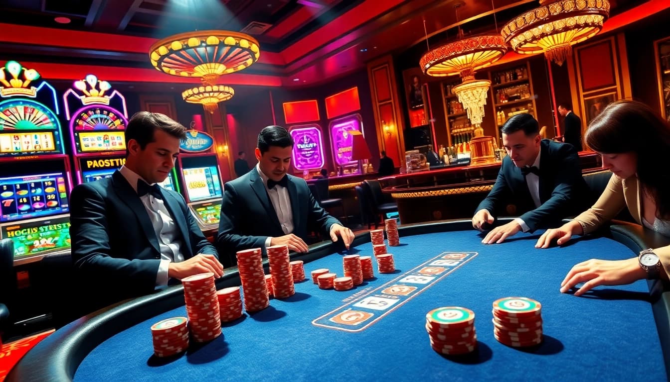 Experience high-stakes excitement at https://mtr888.com/ with vibrant casino visuals of poker action.