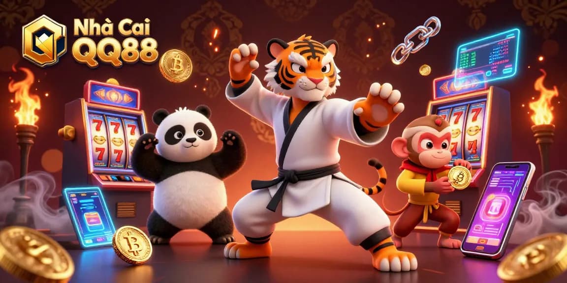 Engage in thrilling gaming adventures at Nhà Cái QQ88 featuring dynamic characters and spectacular casino elements.