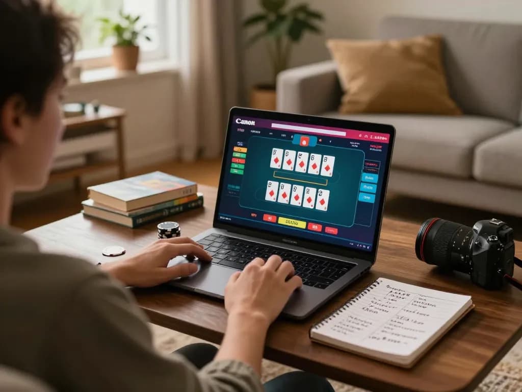 Engaging in online gambling at https://jl16-games.org/ with a cozy home setup and strategic notes