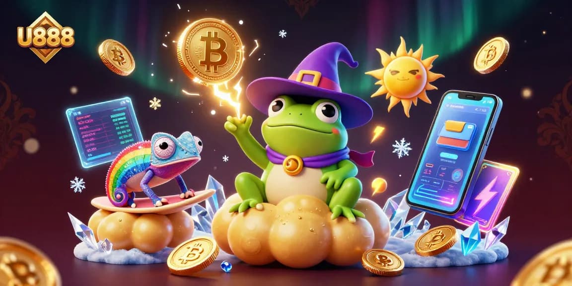 U888 invites players to embrace the excitement of winning with vibrant coins and animated characters.