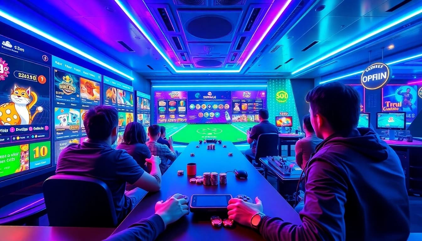 Engaging Sonclub online gaming platform showcasing exciting gameplay with colorful neon elements.