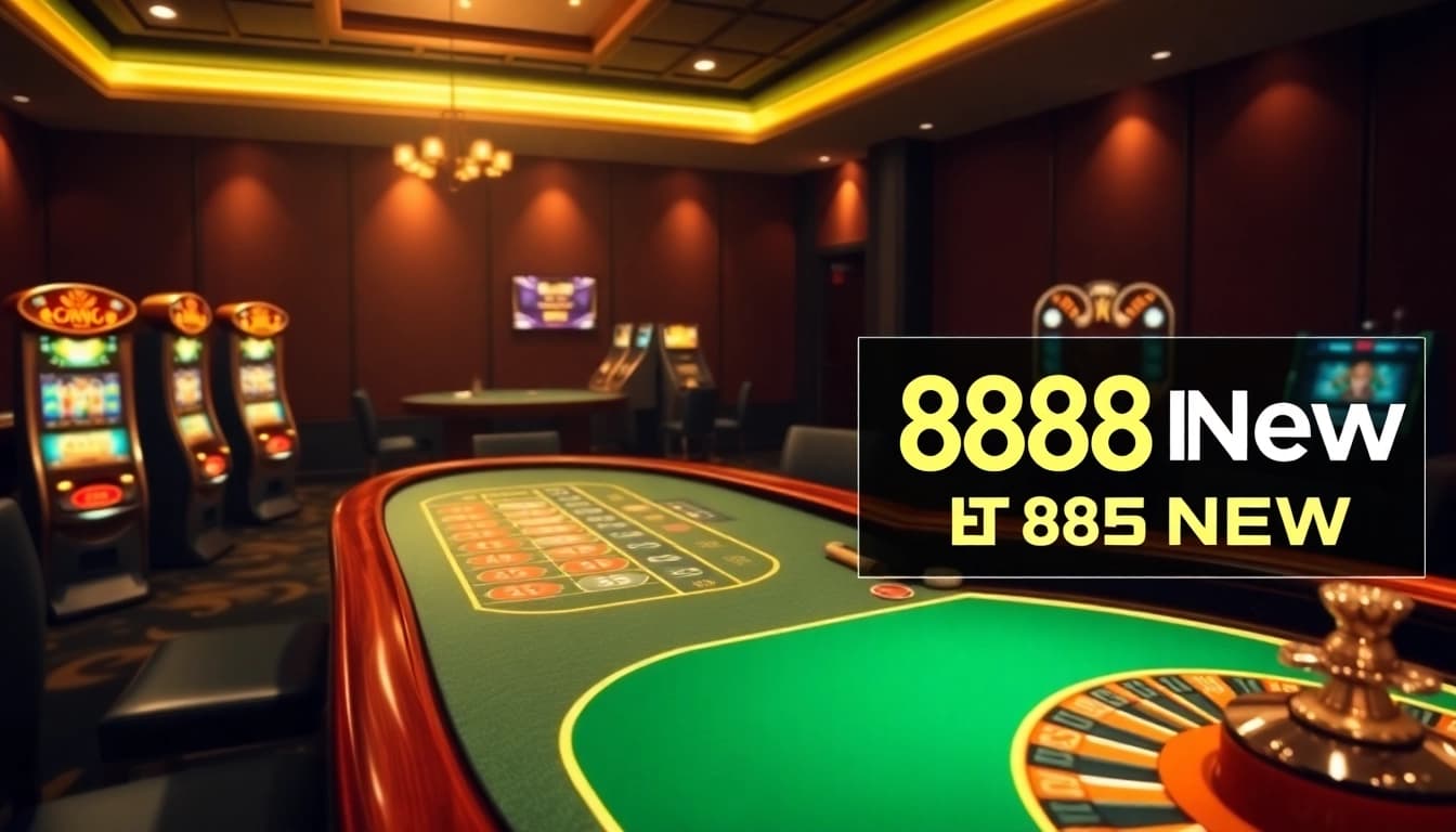 Place bets at 888new casino with vibrant tables and thrilling slot machines.