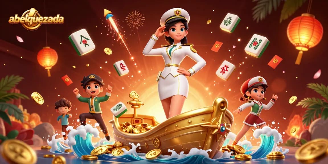 Experience thrilling gameplay with abelquezada while winning on the floating mahjong tiles and gold coins.