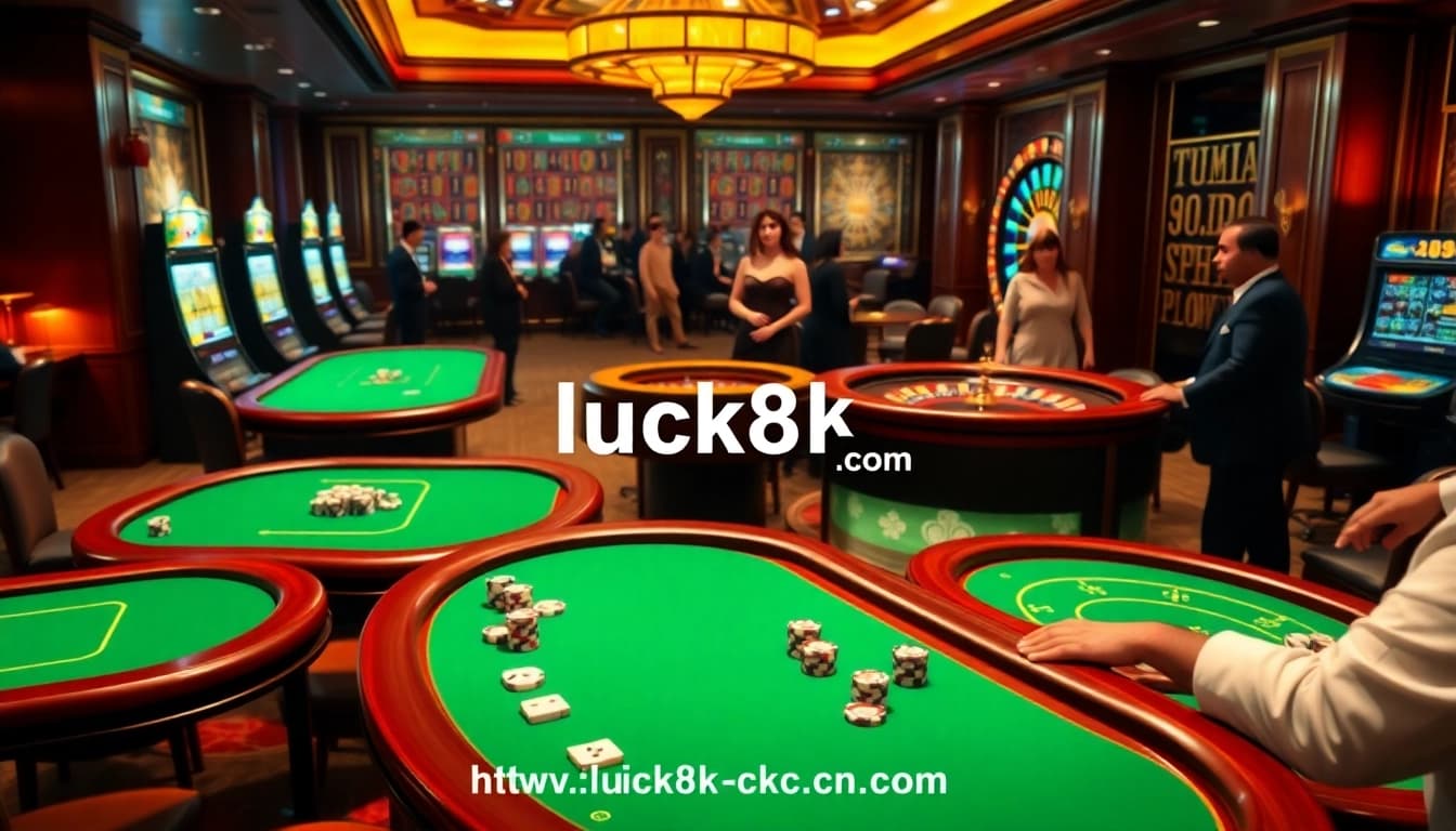 Experience the thrill of gambling with https://luck8k.cn.com in a luxurious casino setting.