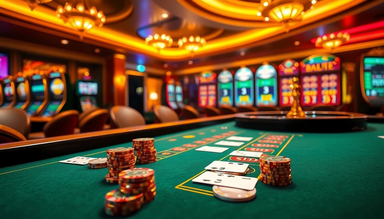 Experience thrilling gameplay at bong88 with vibrant casino tables and engaging betting interfaces.