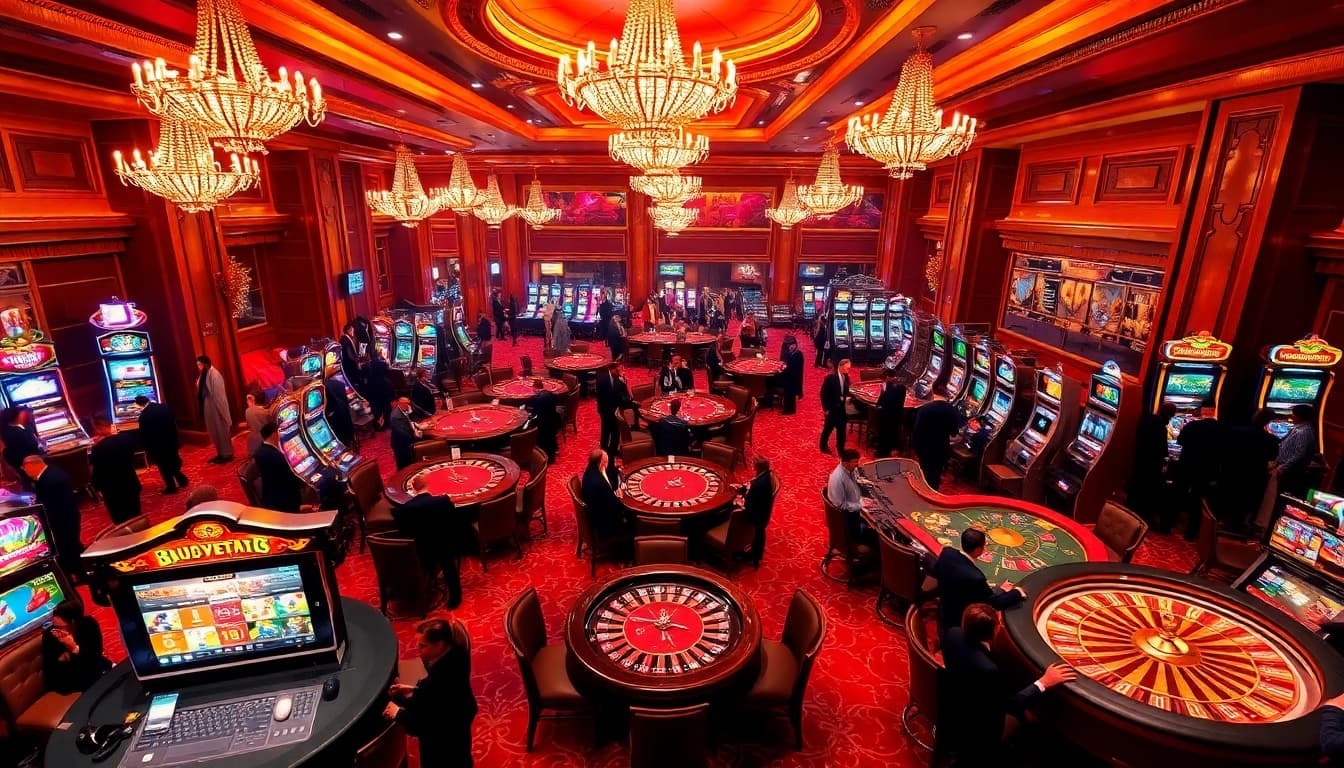 X88 slot machines and elegant players enjoying a casino experience.