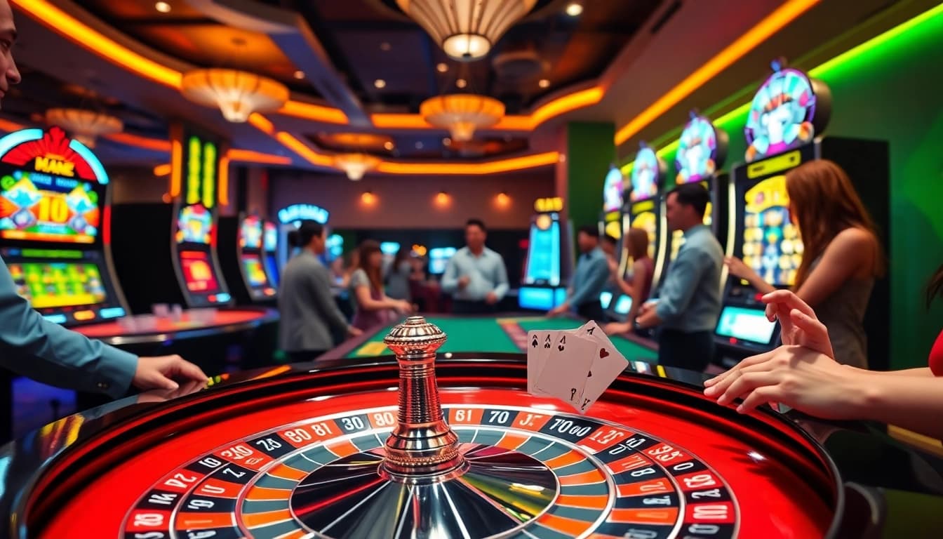 Experience the thrill of gambling at KJC with exciting casino games and vibrant environments.