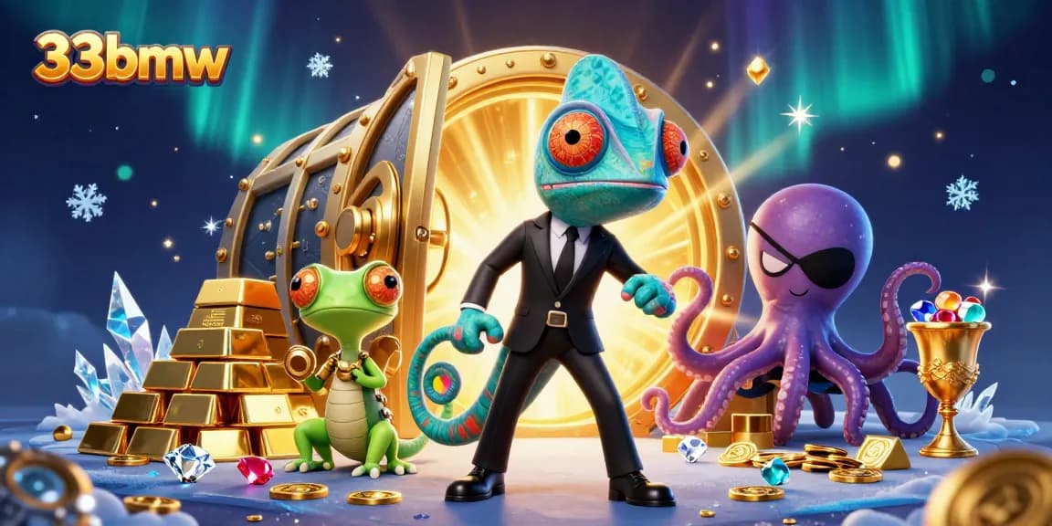 Experience thrilling wins at 33bmw with dynamic casino action featuring colorful characters and gold treasures.