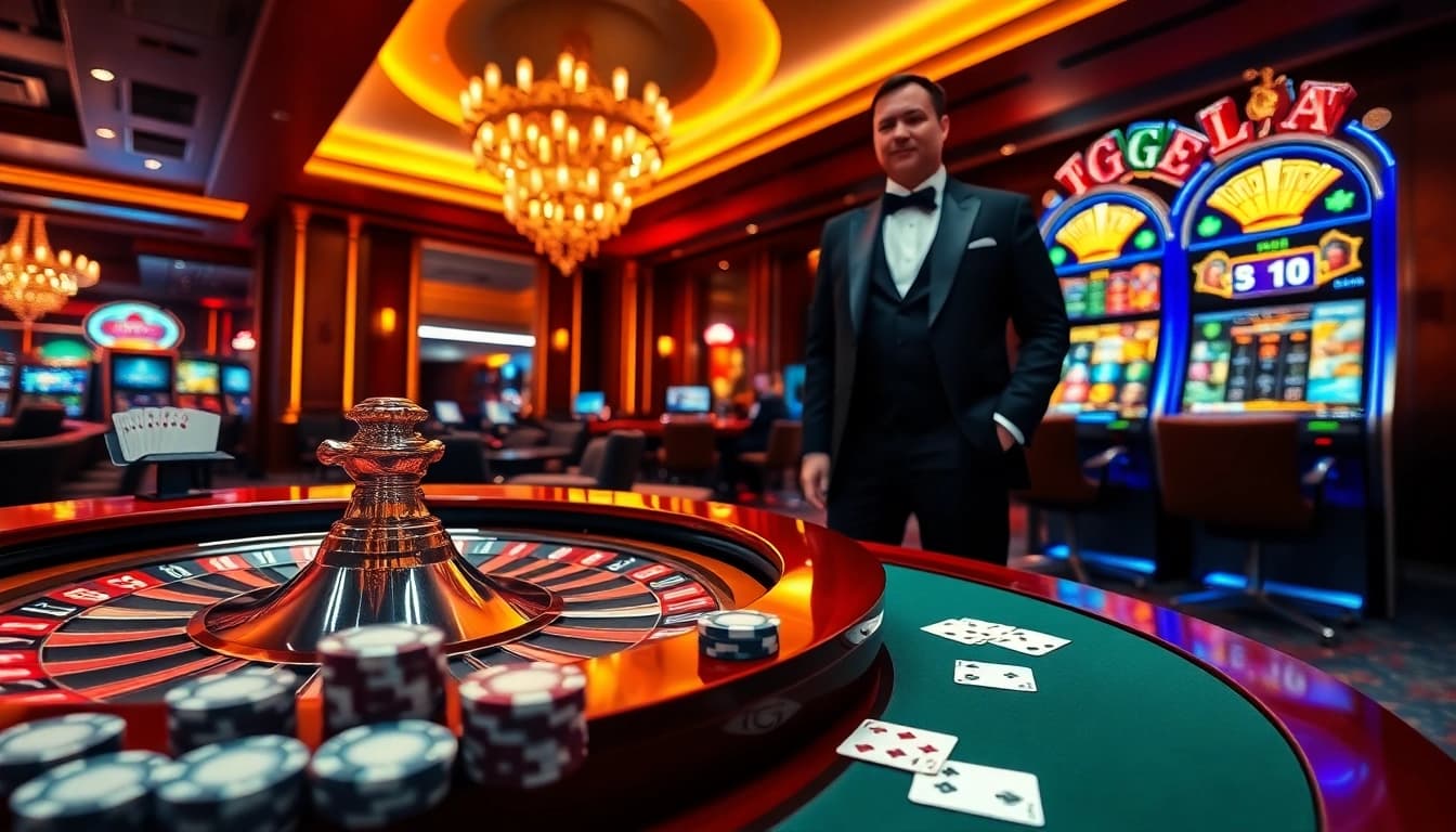 Play exciting games at GG88 with vibrant slot machines and a professional dealer.