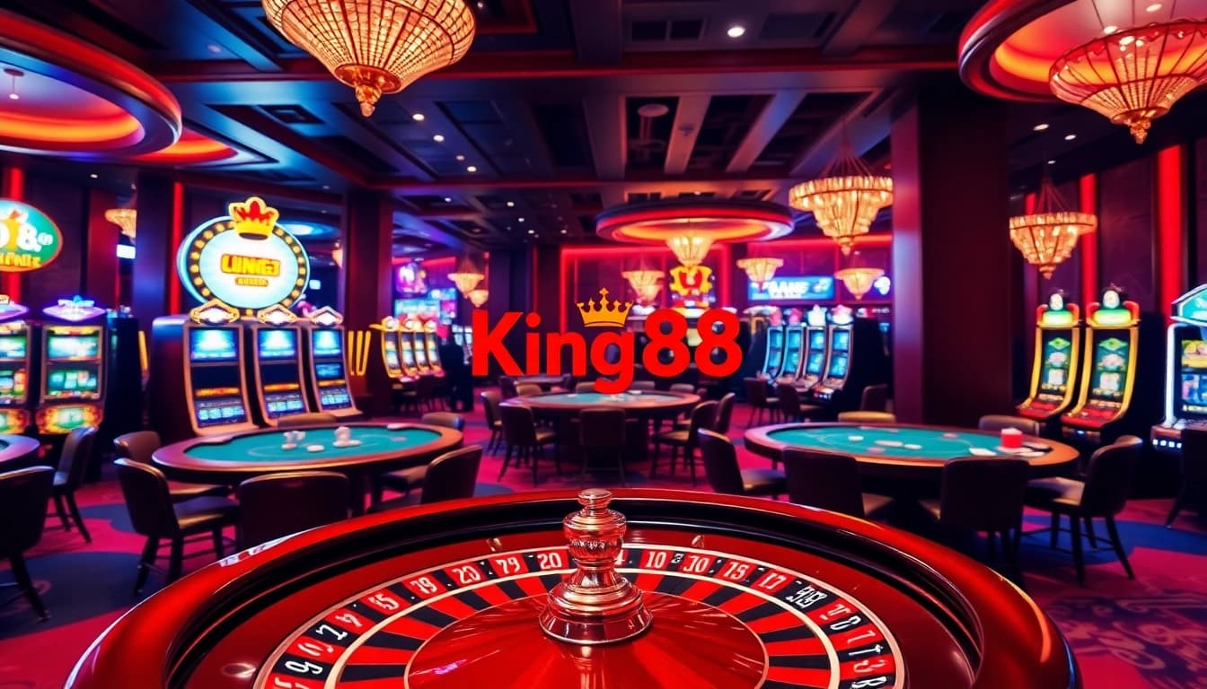 Experience the excitement at King88 with vibrant casino games and lively tables.