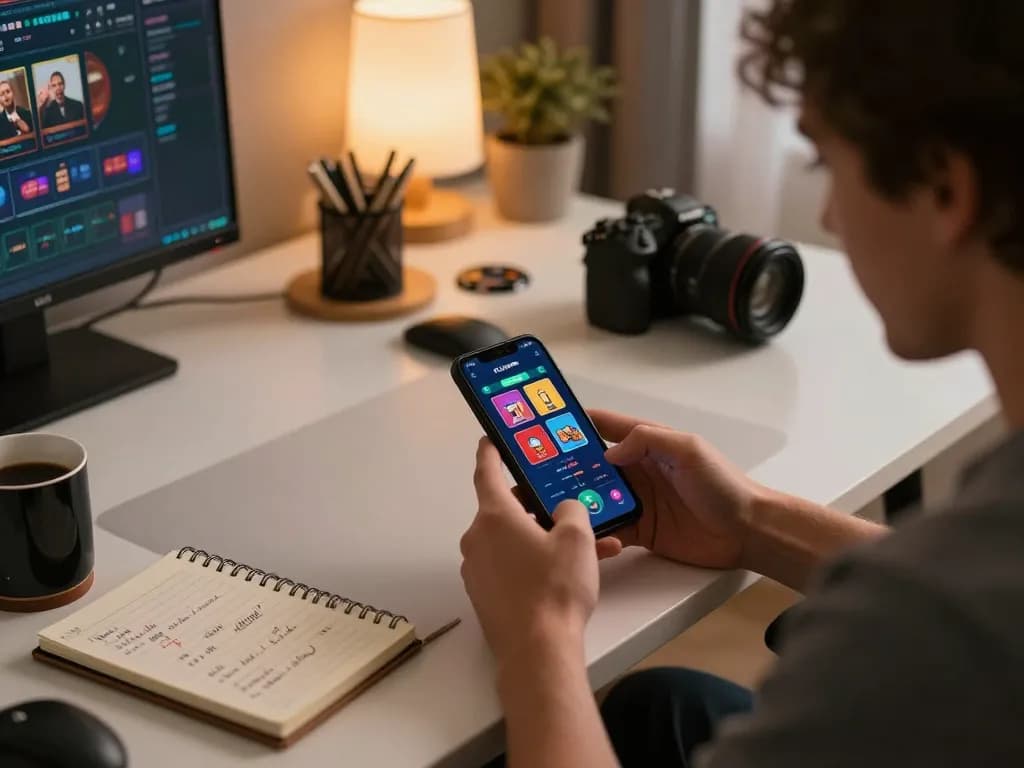 Person using 98win app on smartphone for exciting mobile gambling experience at home.