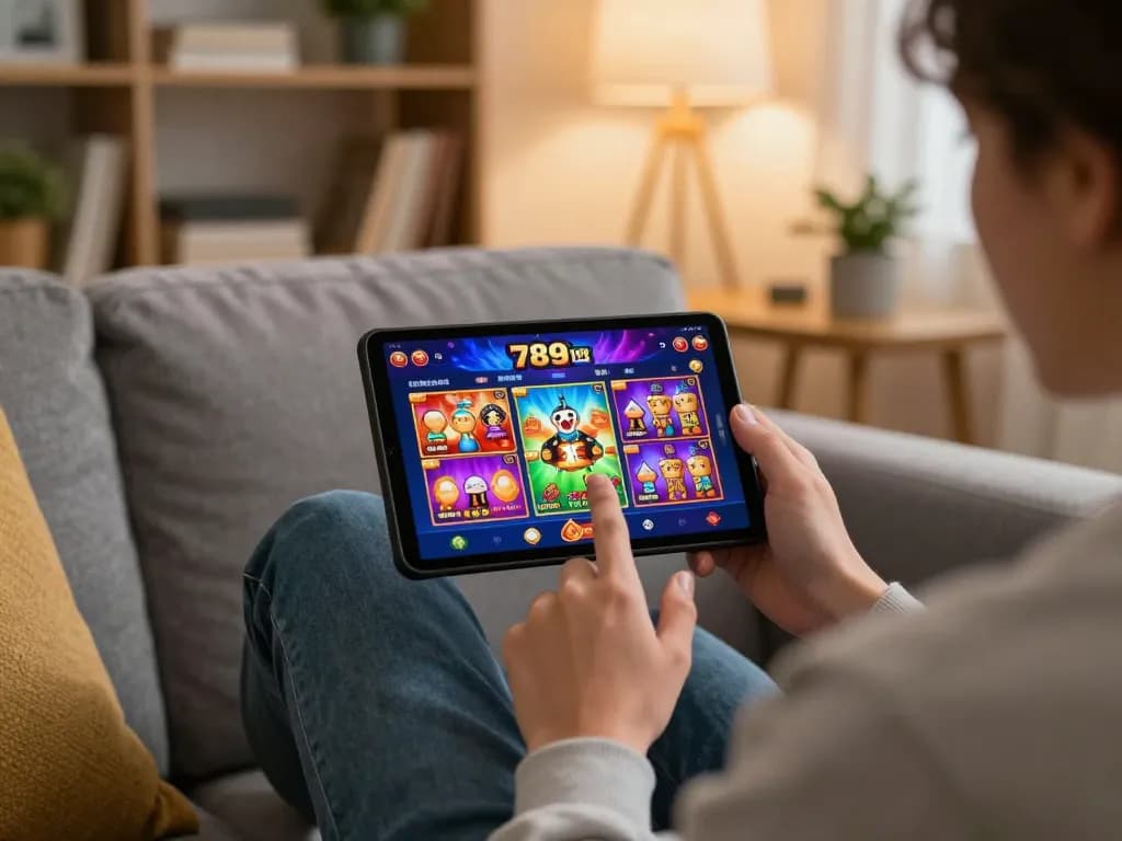 Engaging with the 789win casino app for online gaming in a cozy environment