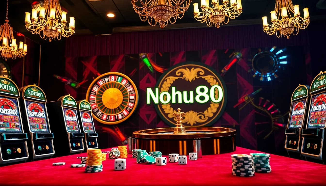 Experience the thrill of Nohu90 with elegant slot machines and casino excitement.