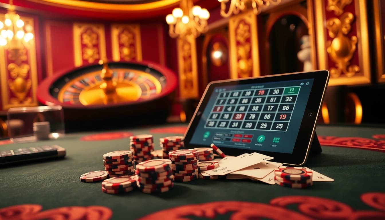 Experience exciting betting at ffgg88.com with high-stakes poker chips on a luxurious table.