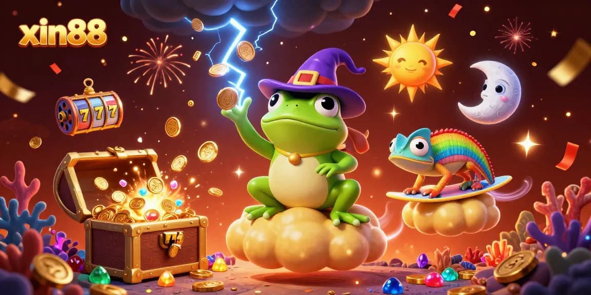 Experience winning moments with xin88 in a dynamic casino scene filled with gaming excitement.