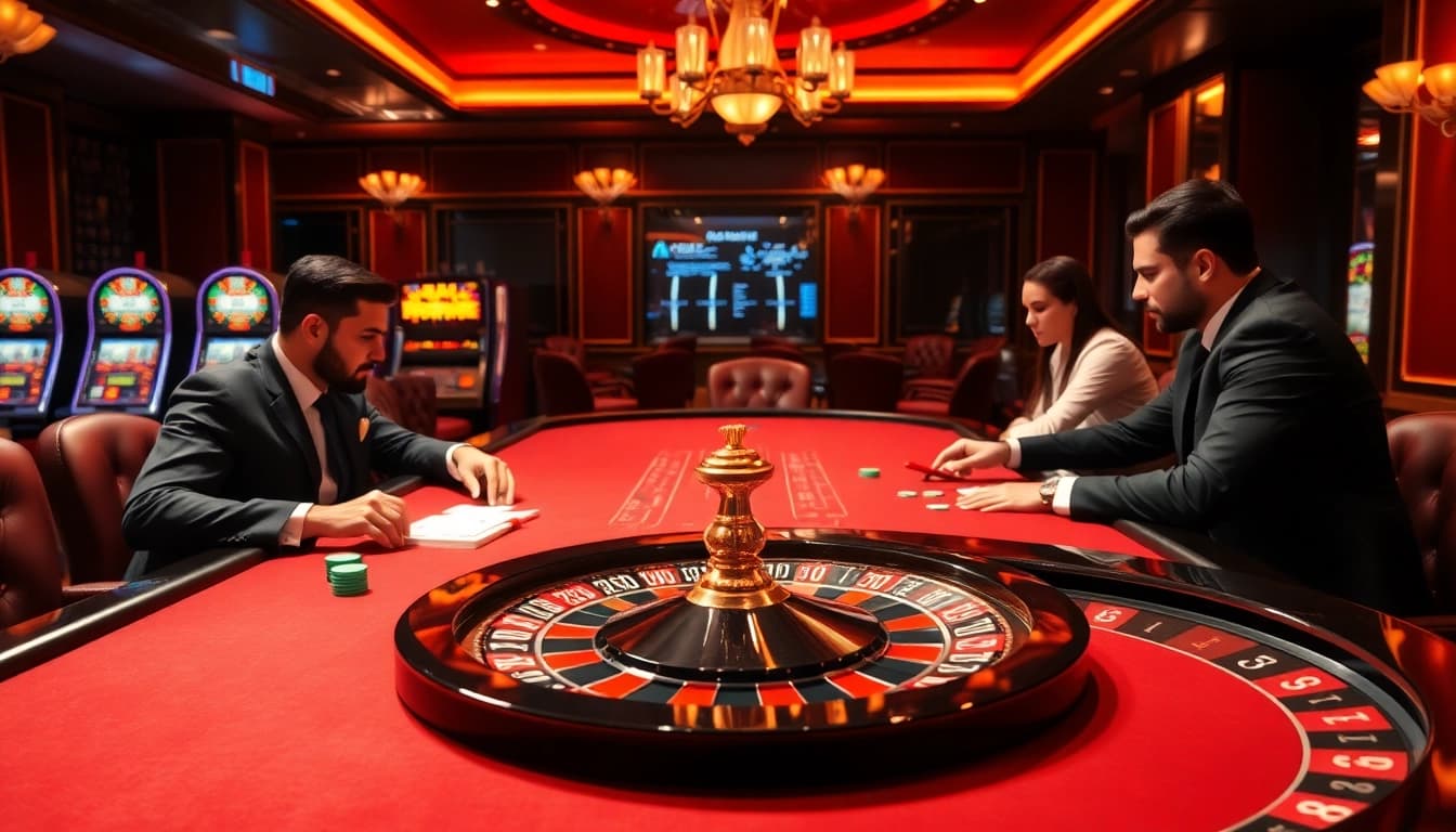 Experience the excitement of hz88 at a luxurious poker table with colorful chips and cards.