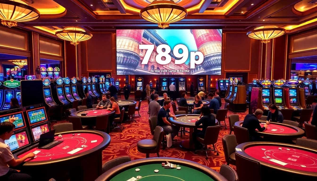 Players enjoying an exciting gaming experience at the luxurious 789p casino.