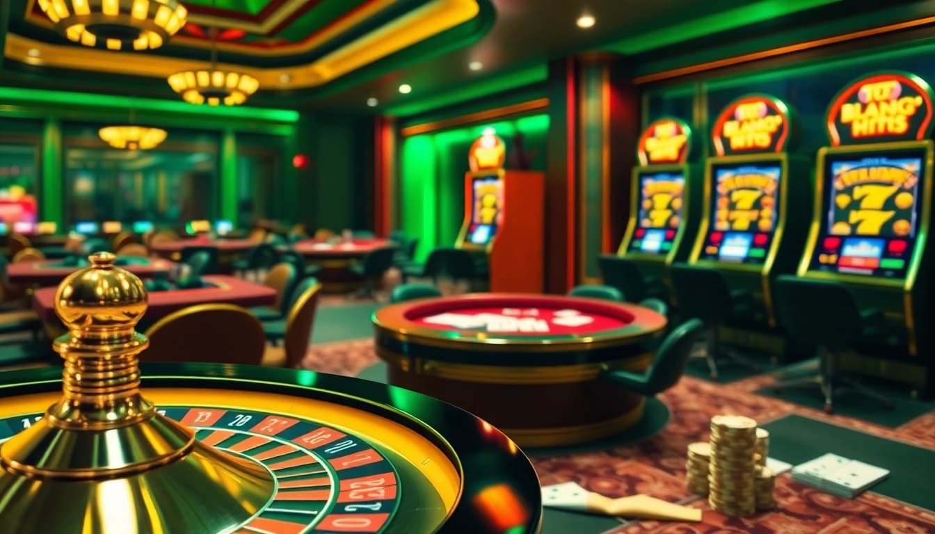 Experience the thrill of 79KING casino with vibrant poker tables, roulette wheels, and dynamic slot machines.