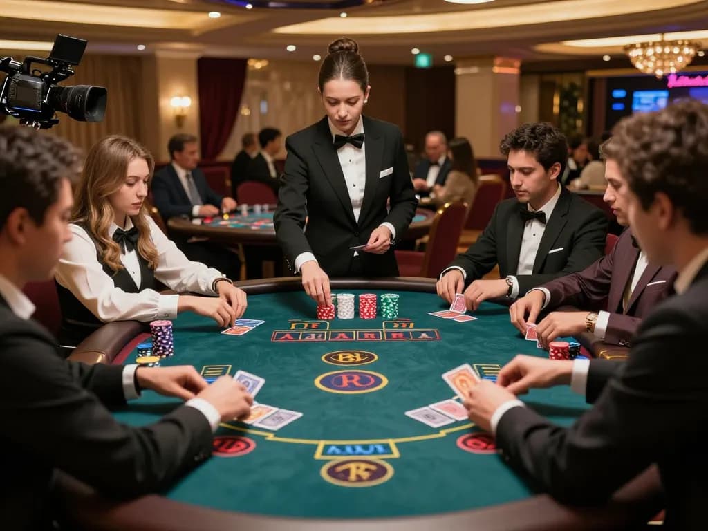 Players enjoying live baccarat action at lv88 casino, capturing essential strategies and thrilling moments.