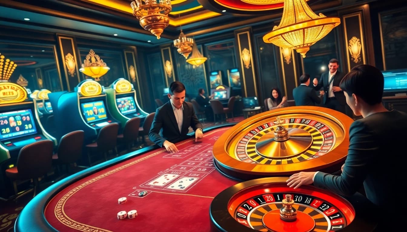 Experience the thrill of online gaming with e2bet's vibrant casino atmosphere.