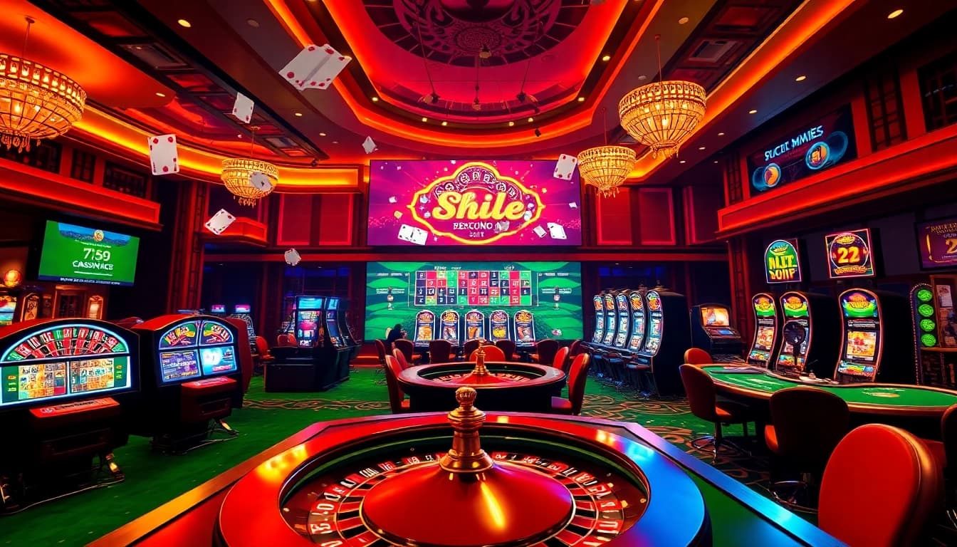 Lô đề online gaming scene with vibrant betting slips and casino tables.