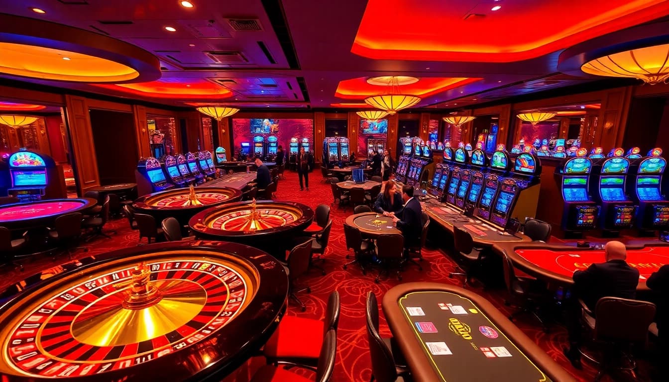 Experience excitement at KP88 Casino with vibrant tables and luxurious settings.