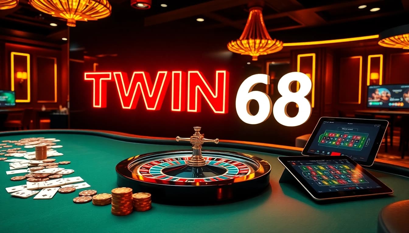 Experience thrilling gameplay at TWIN68 with vibrant roulette and poker action.