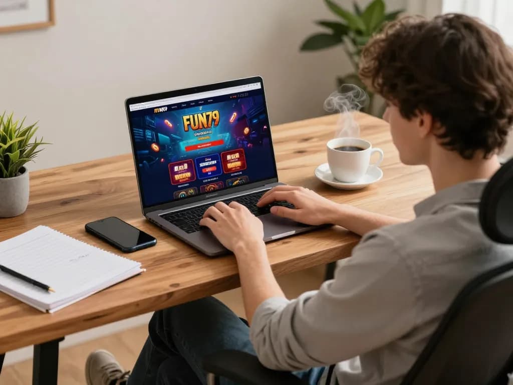 Engaging in responsible gambling while logging in to FUN79 for a strategic online gaming experience.