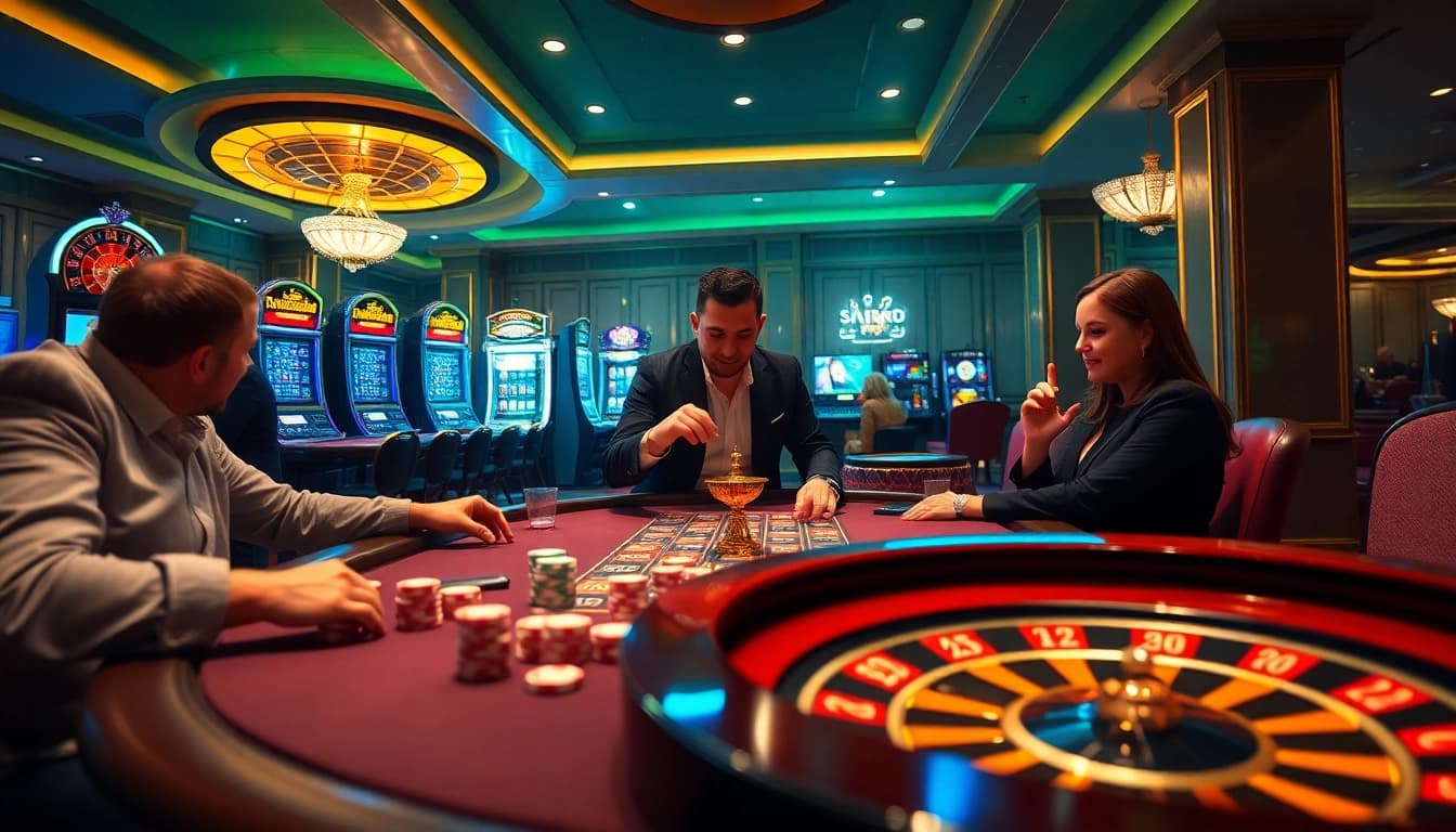 Experience thrilling gaming at km88 with luxurious casino tables and exciting poker action.