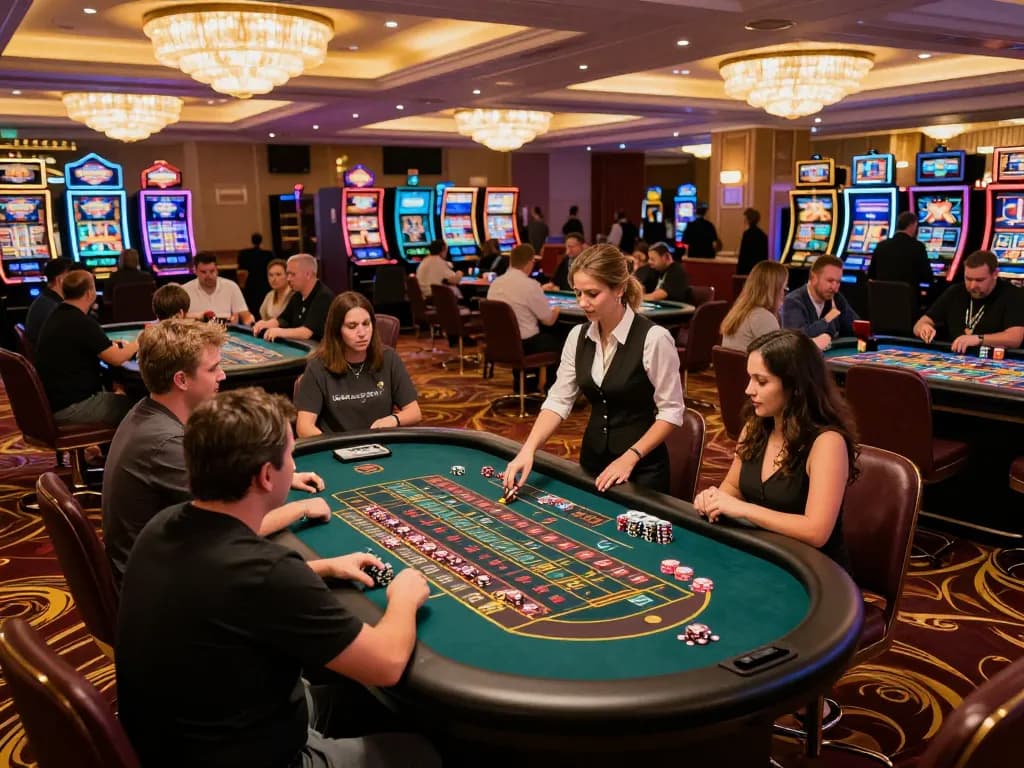 Players engage at roulette tables in a dynamic atmosphere, featuring https://tx88.bid/ for an exhilarating casino experience.