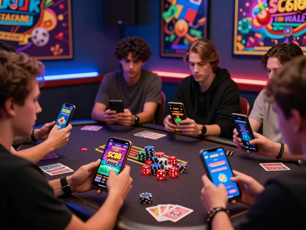 Players enjoying SC88 online gaming platform with vibrant graphics and engaging atmosphere.
