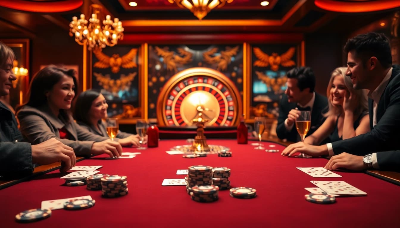 Engage in the thrill of gambling at 8kbettt.co with luxurious poker tables and high-stakes excitement.