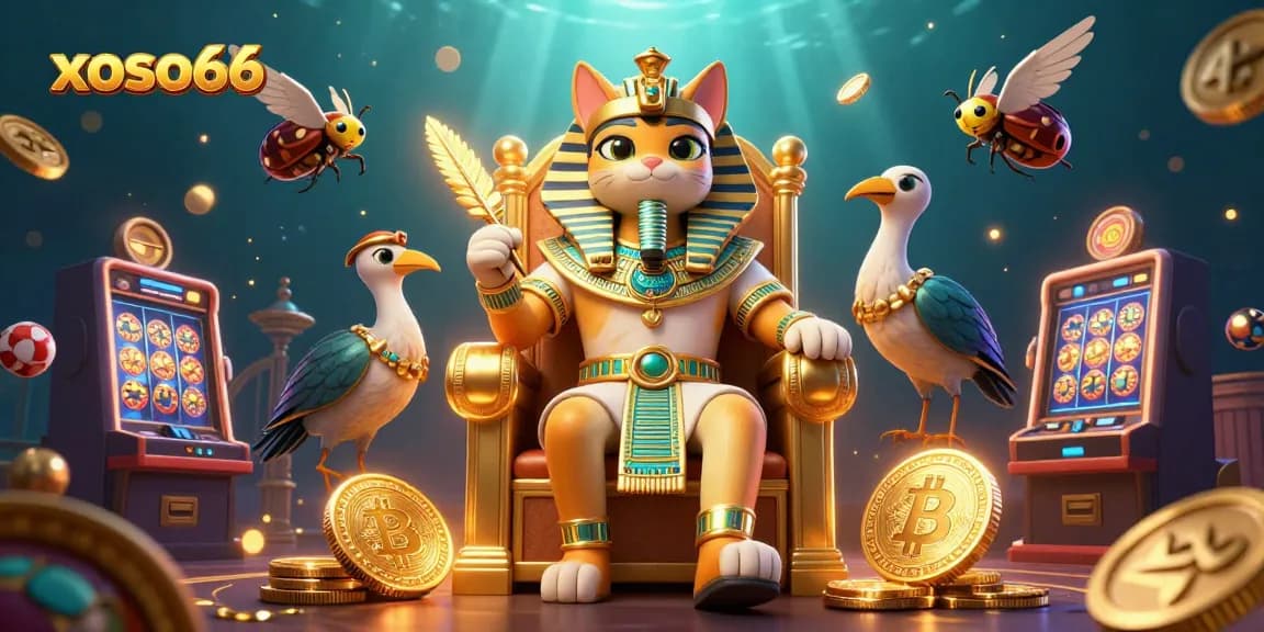 Win big at xoso66 casino with engaging games like slots and lotteries in a vibrant, colorful scene.