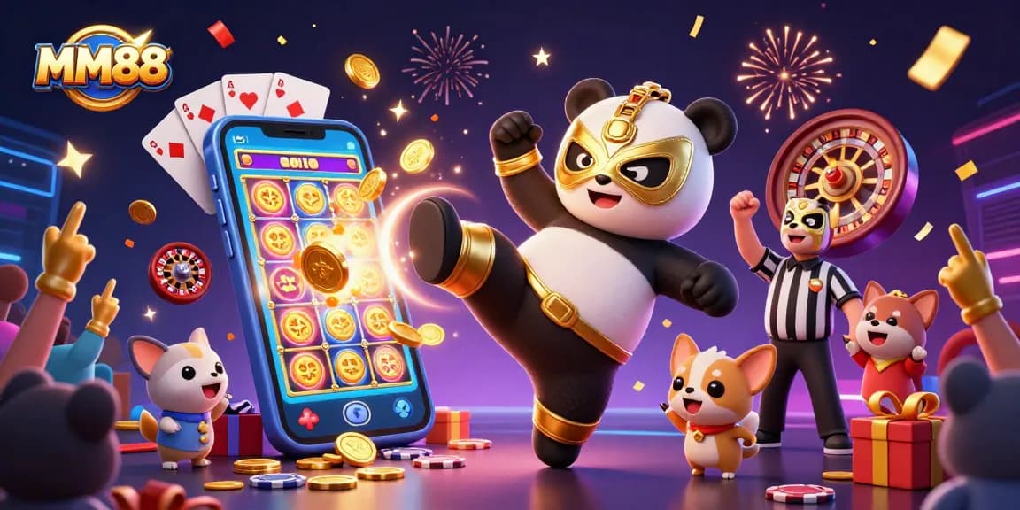 Experience thrilling moments at MM88 with animated celebrations and vibrant casino action.