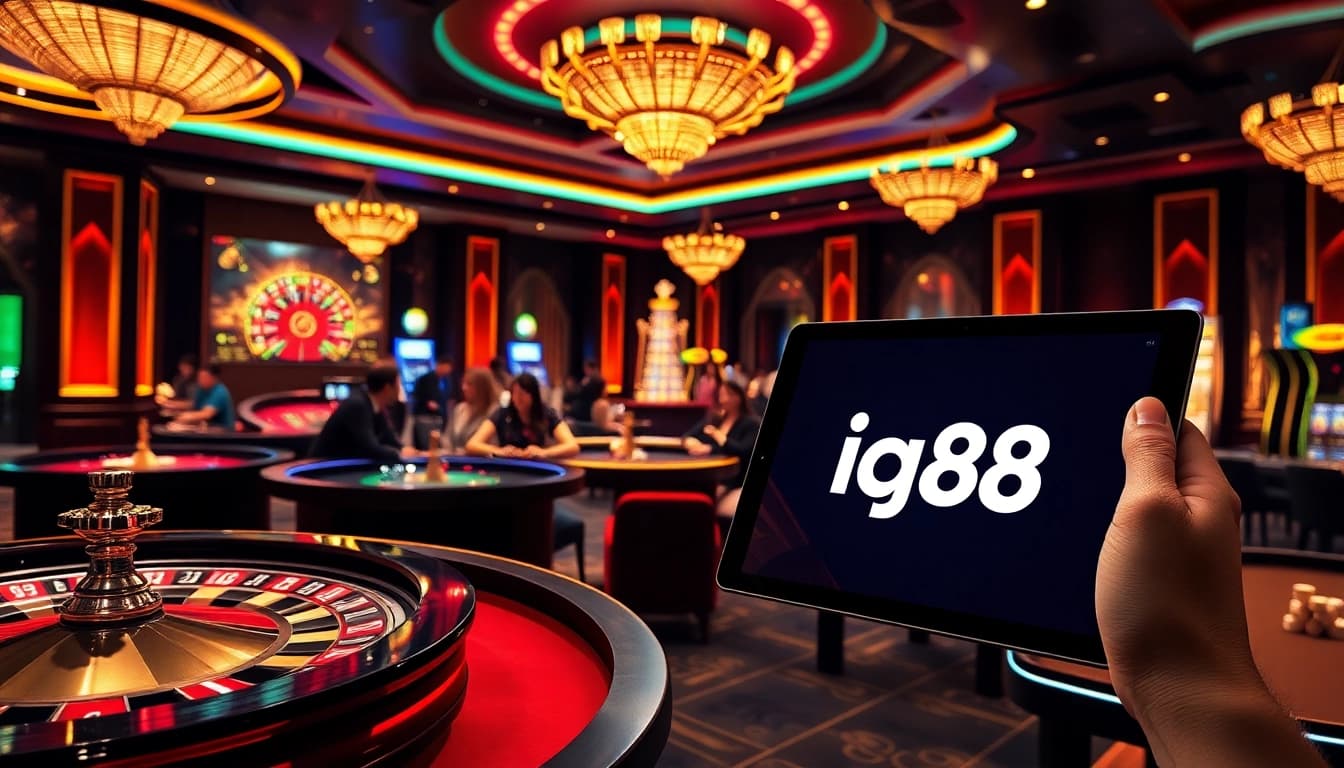Experience the thrilling action of iq88 with vibrant casino games and stylish poker tables.