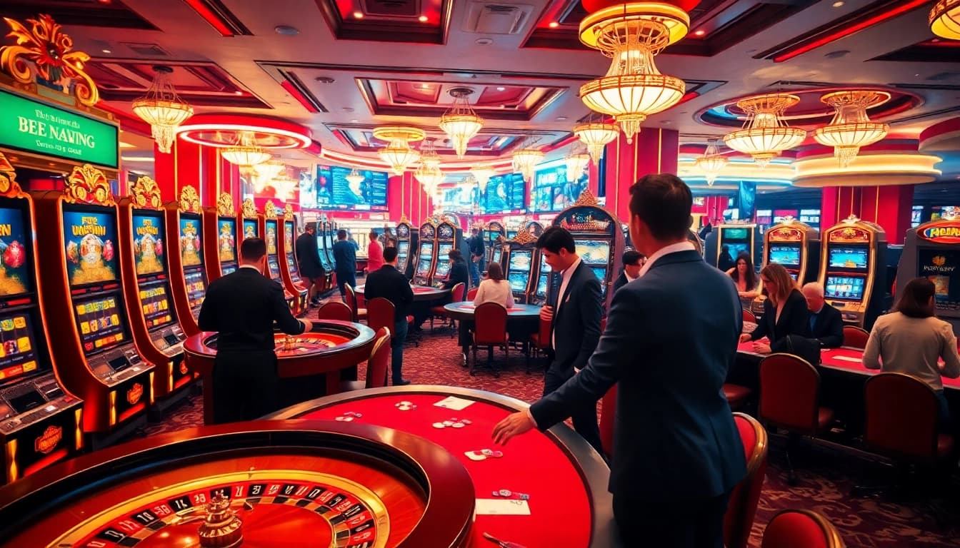 Join the excitement of online gambling at https://nohu90a.uk.com/ with vibrant casino visuals.