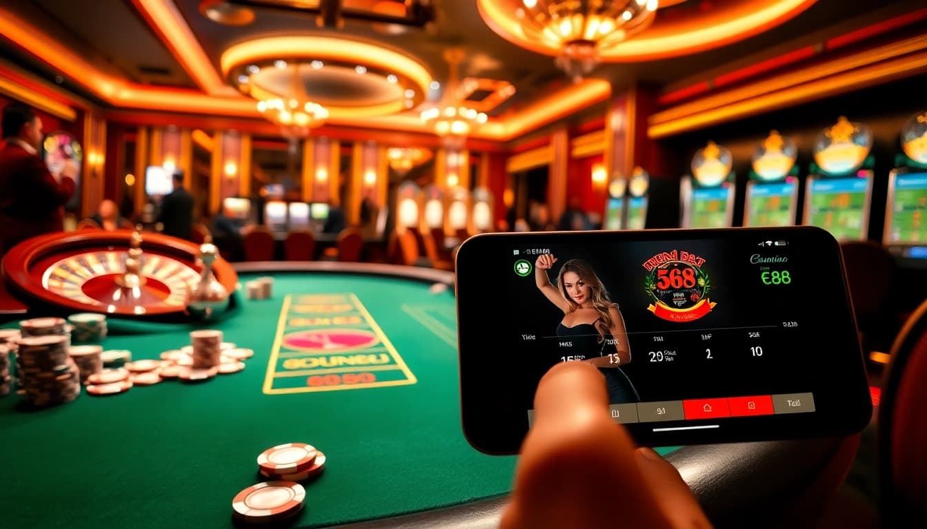 Experience thrilling gaming at EE88 with interactive poker and roulette tables.