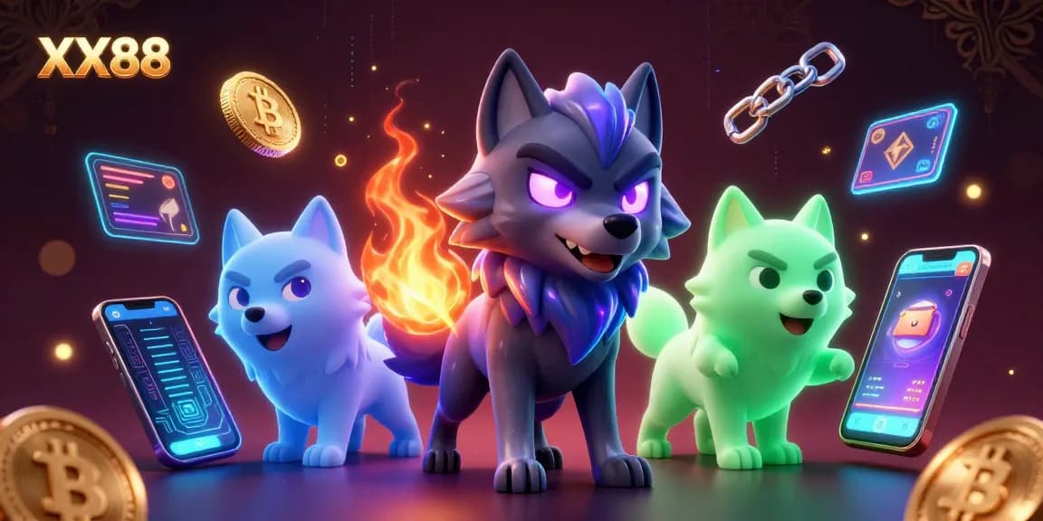 Join the thrilling experience at XX88 with stunning visuals of crypto elements and captivating 3D characters.