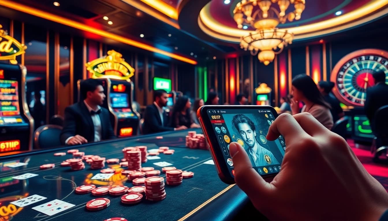 Tải App Nhà Cái 68VIP while enjoying immersive casino games and vibrant atmospheres.