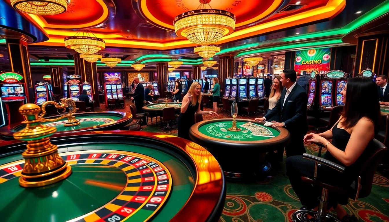 Experience thrilling gameplay at bet88 com in a vibrant casino setting with excitement and luxury.
