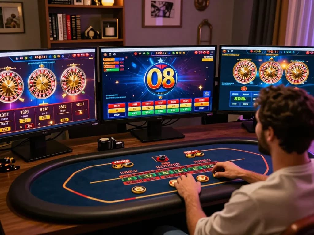 Engaging gameplay at O8 online casino with vibrant interface and active player interaction