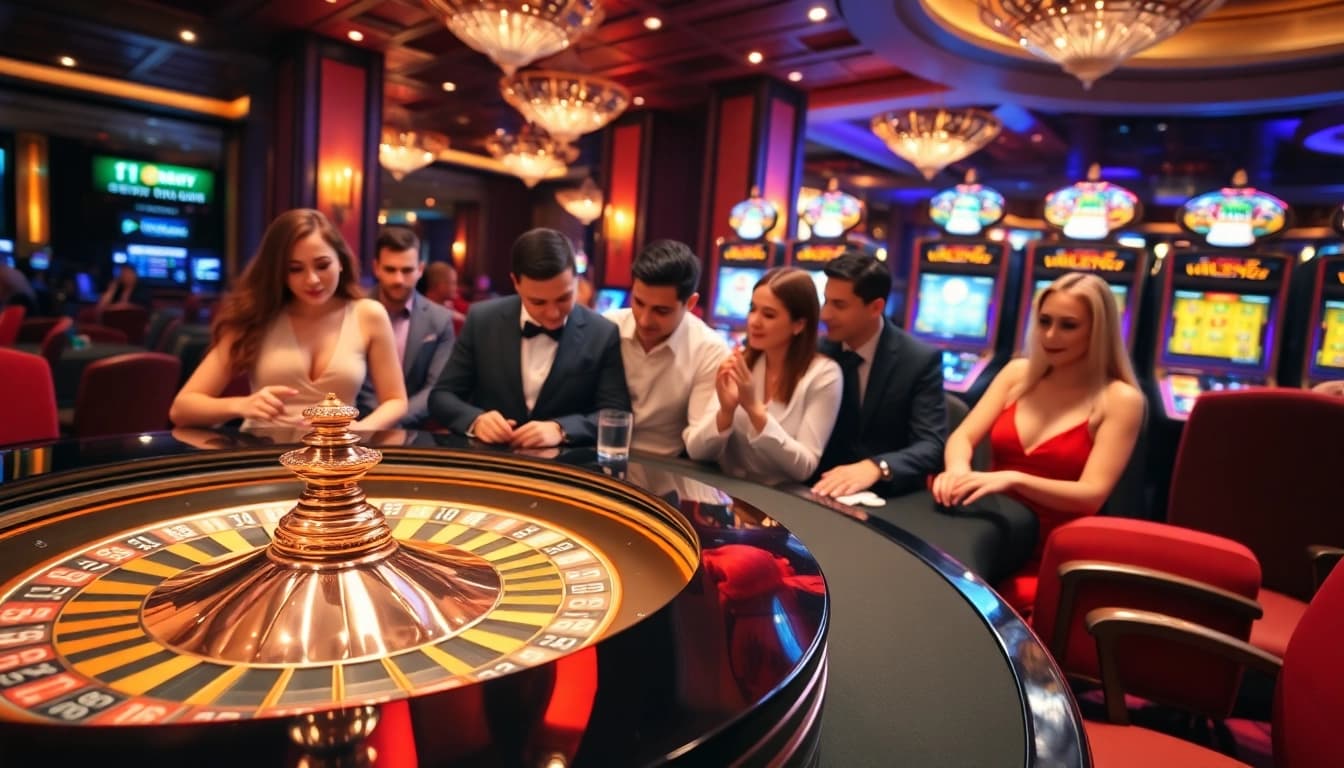 Experience thrilling gameplay at https://hello88app.com/ with an exciting roulette table ambiance.