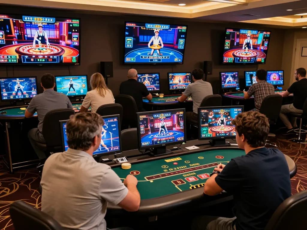 Players enjoying dynamic gaming sessions at bet88 online casino with vibrant action and strategic gameplay.