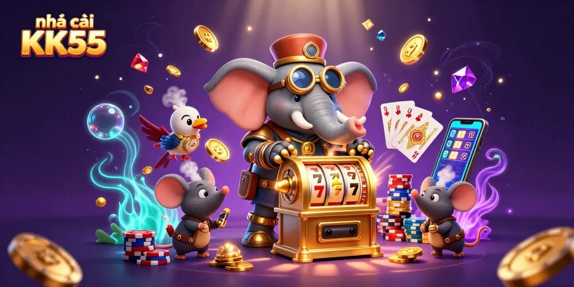 Play exciting games at nhà cái KK55, featuring thrilling slot machines and captivating casino action.