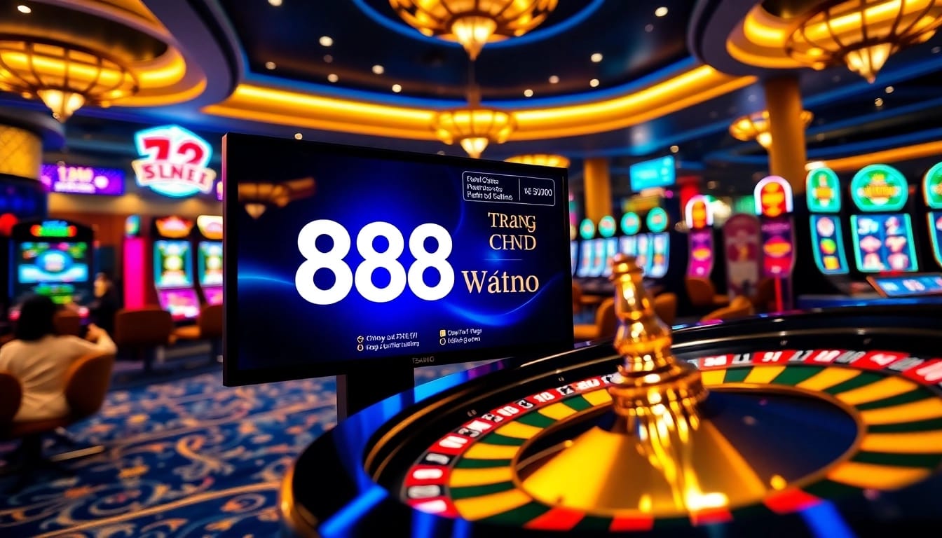 Experience the thrill of gaming at trang chủ 888VND with vibrant casino visuals.