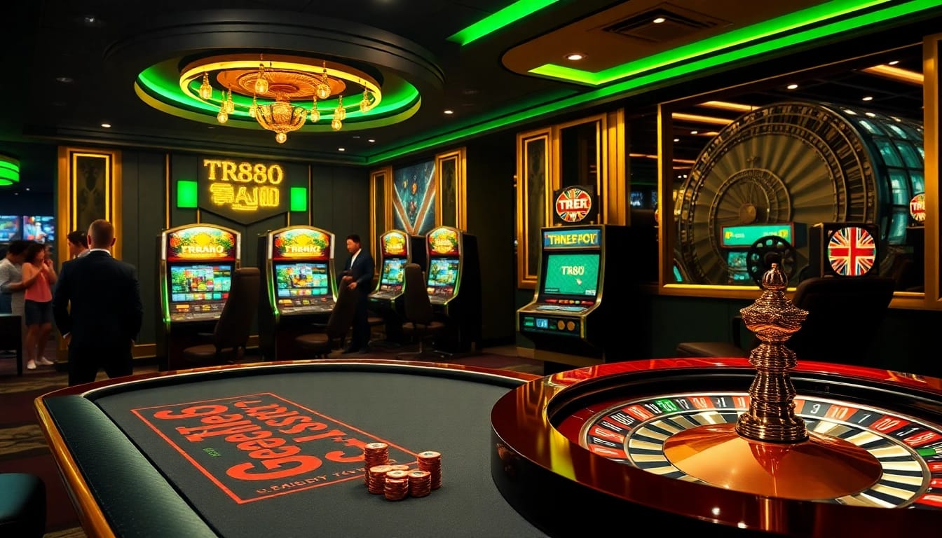Experience excitement at TR88's luxurious online casino with vibrant games and thrilling atmosphere.