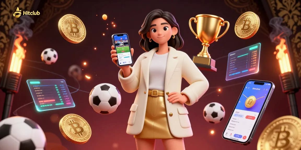 Hitclub offers exciting betting opportunities highlighted by vibrant sports elements and digital currency.