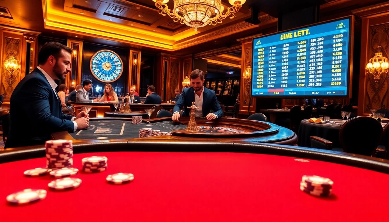 Experience high-stakes gambling action at https://789betg.com/ with professional poker players at a luxurious table.