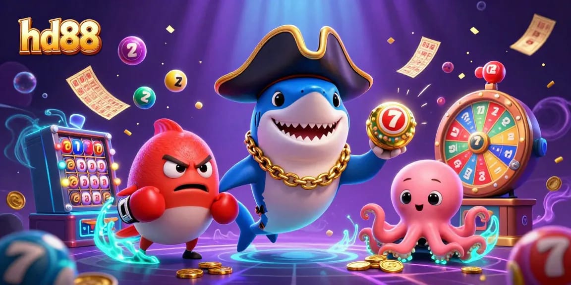 Engage with hd88's vibrant slots experience featuring interactive casino characters and dynamic game elements.