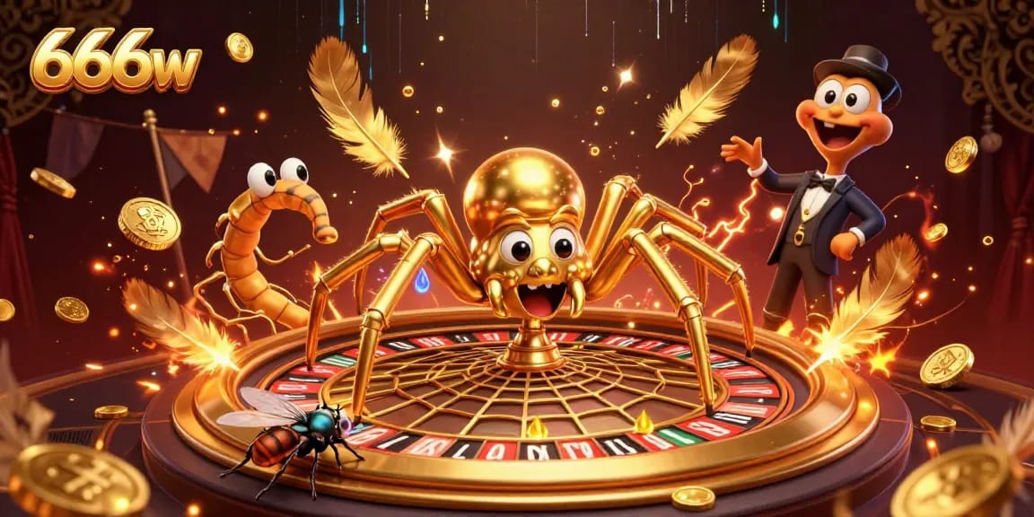Experience thrilling gaming at 666w with a dynamic roulette scene featuring vibrant characters and rich details.